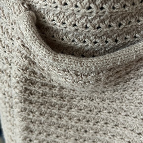 Pink Rose Women's Cream Cardigan Sweater Size Large - Picture 6 of 7